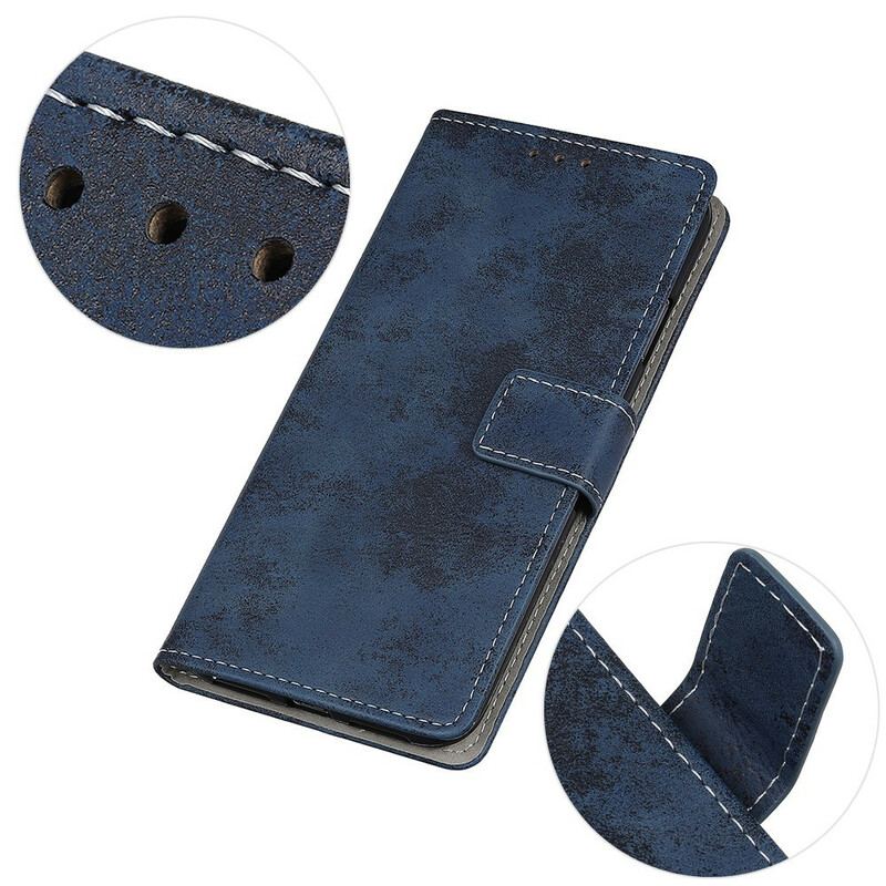 Capa Folio Para Samsung Galaxy S21 5G Couro Falso Vintage