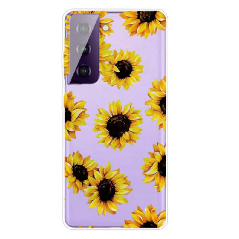 Capa Para Samsung Galaxy S21 5G Girassóis