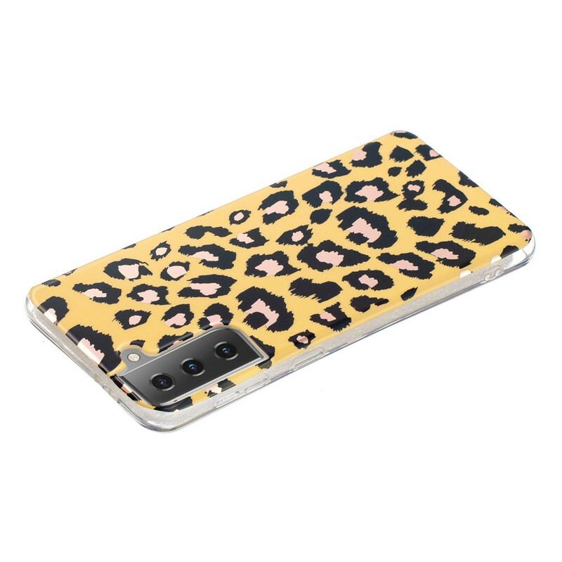 Capa Para Samsung Galaxy S21 5G Mármore Estilo Leopardo
