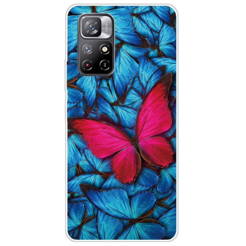Capa De Celular Para Poco M4 Pro 5G Borboletas Selvagens