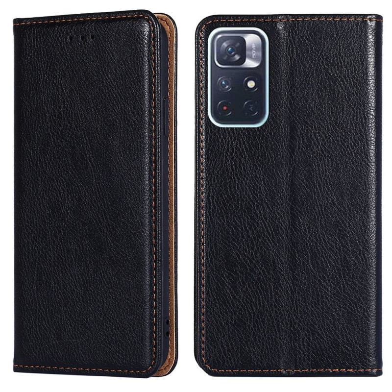 Capa De Celular Para Poco M4 Pro 5G Flip Estilo Vintage De Couro
