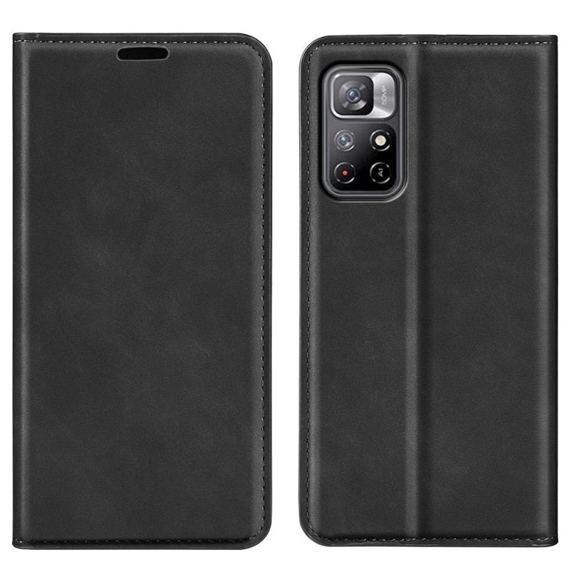 Capa De Celular Para Poco M4 Pro 5G Flip Toque De Pele