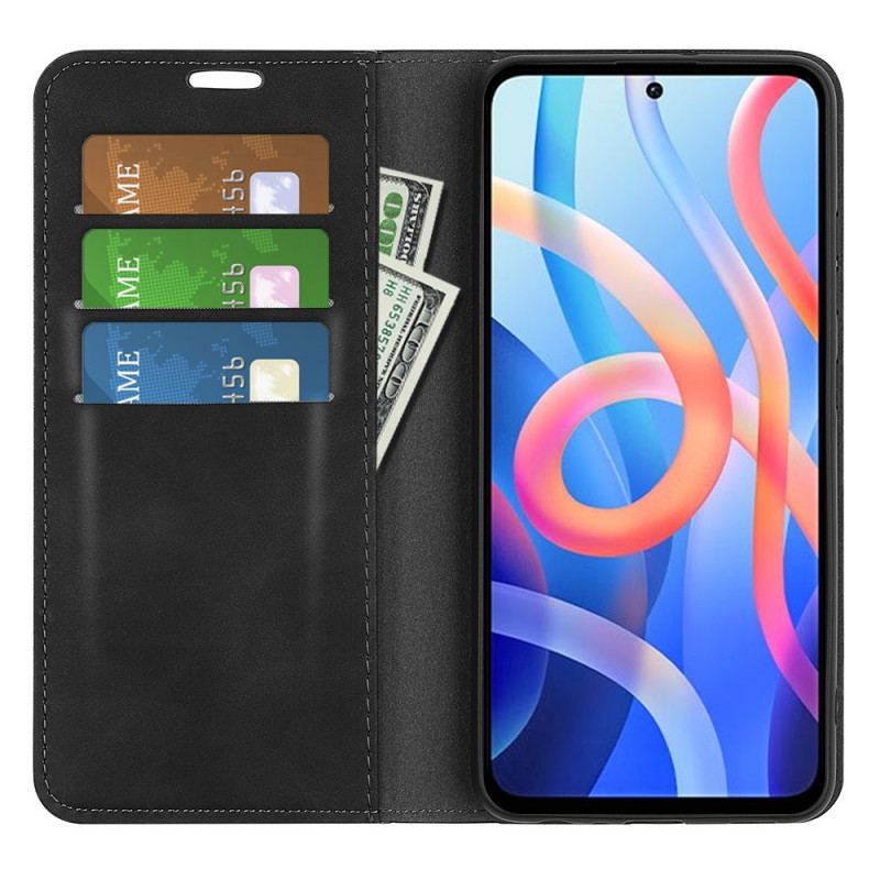 Capa De Celular Para Poco M4 Pro 5G Flip Toque De Pele