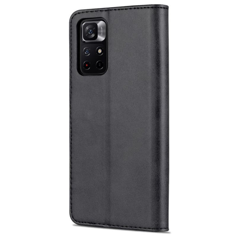 Capa De Couro Para Poco M4 Pro 5G Couro Sintético Azns