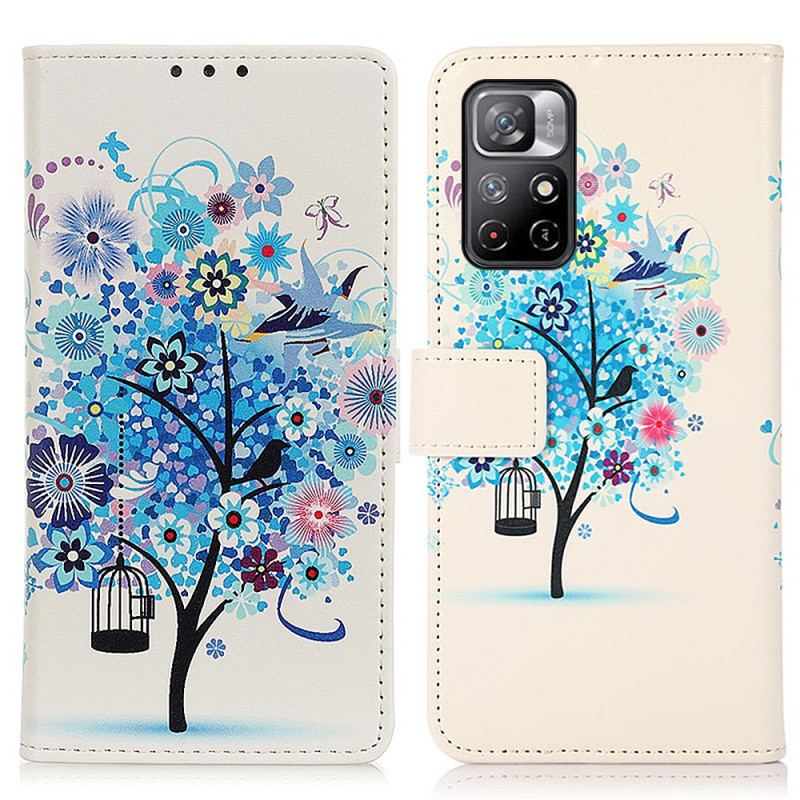 Capa Flip Para Poco M4 Pro 5G Árvore Florida