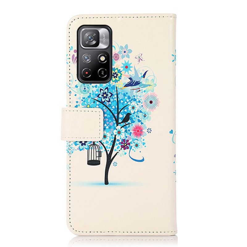 Capa Flip Para Poco M4 Pro 5G Árvore Florida