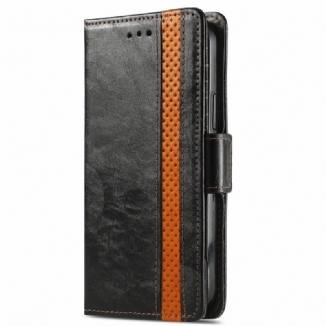 Capa Flip Para Poco M4 Pro 5G Fecho Duplo Bicolor