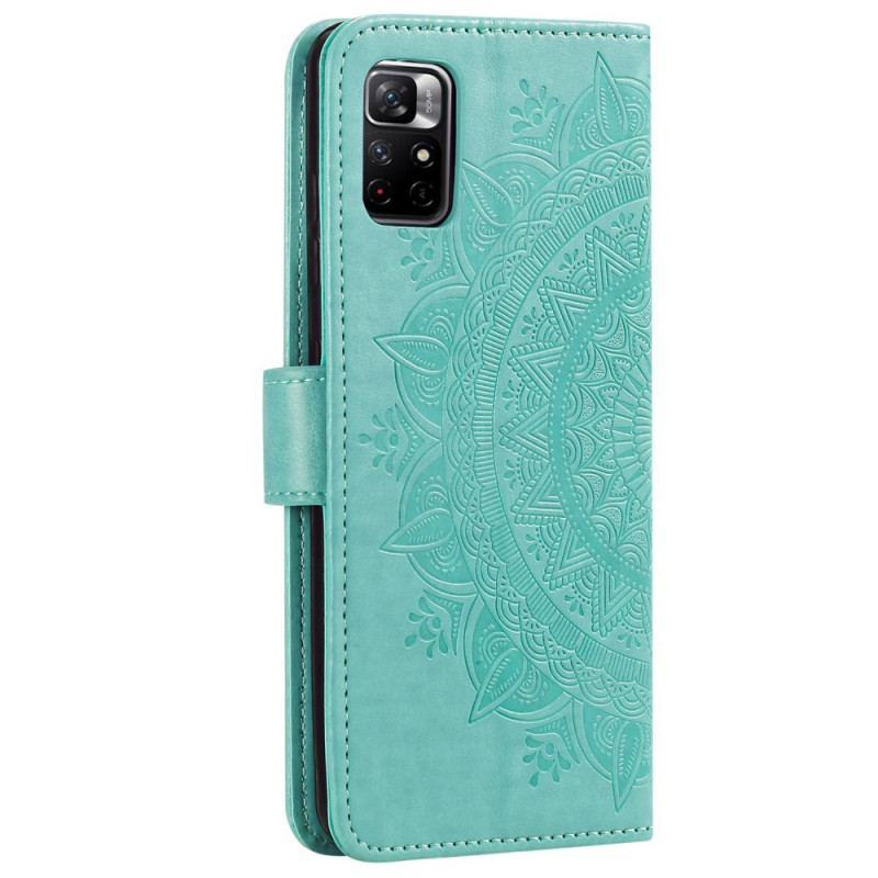 Capa Folio Para Poco M4 Pro 5G Mandala Do Sol