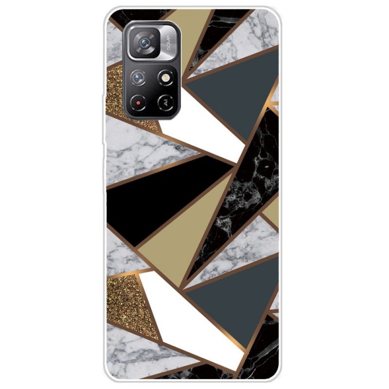Capa Para Poco M4 Pro 5G Geometria De Mármore