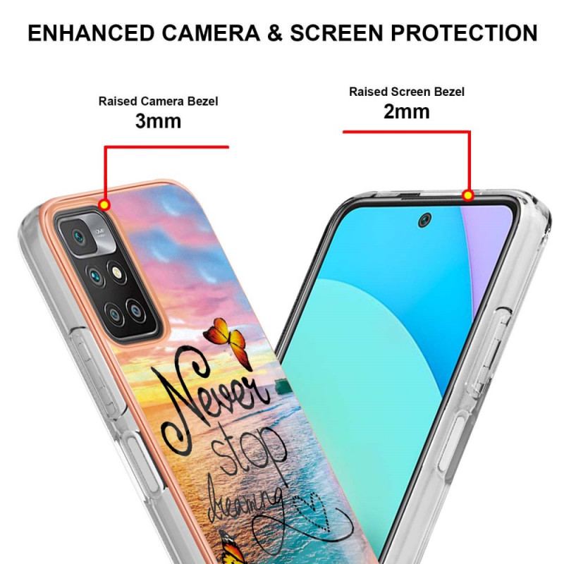 Capa Para Poco M4 Pro 5G Nunca Pare De Sonhar Com Borboletas