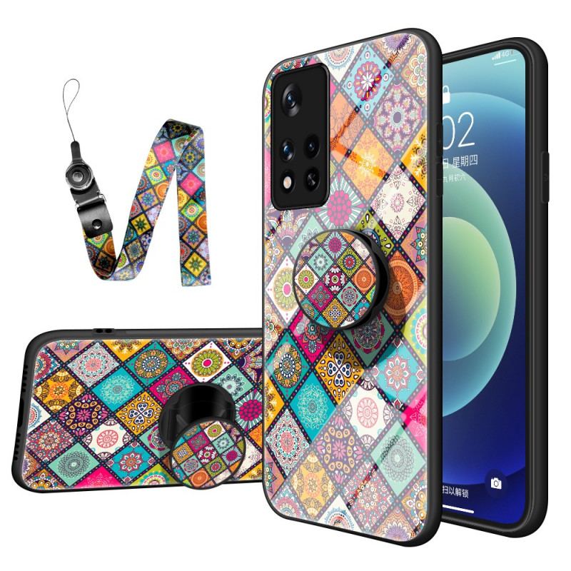 Capa Para Poco M4 Pro 5G Suporte Magnético Patchwork