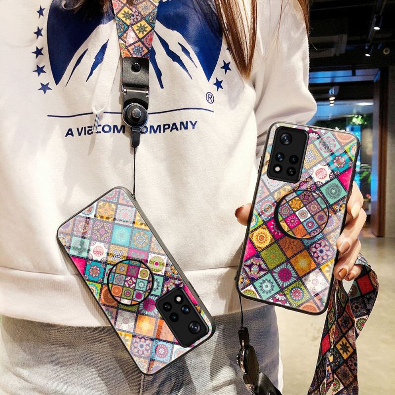 Capa Para Poco M4 Pro 5G Suporte Magnético Patchwork