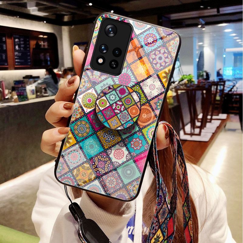 Capa Para Poco M4 Pro 5G Suporte Magnético Patchwork