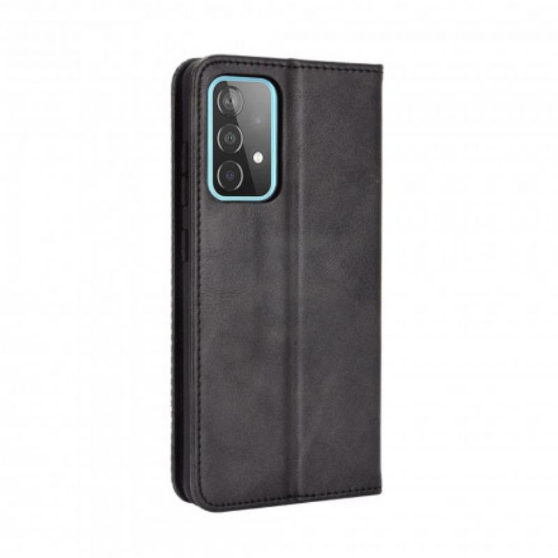 Capa De Celular Para Samsung Galaxy A52 4G / A52 5G / A52s 5G Flip Efeito Couro Vintage Estilizado
