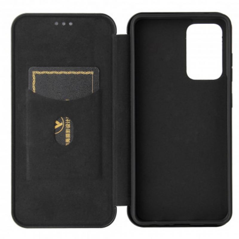 Capa De Celular Para Samsung Galaxy A52 4G / A52 5G / A52s 5G Flip Fibra De Carbono