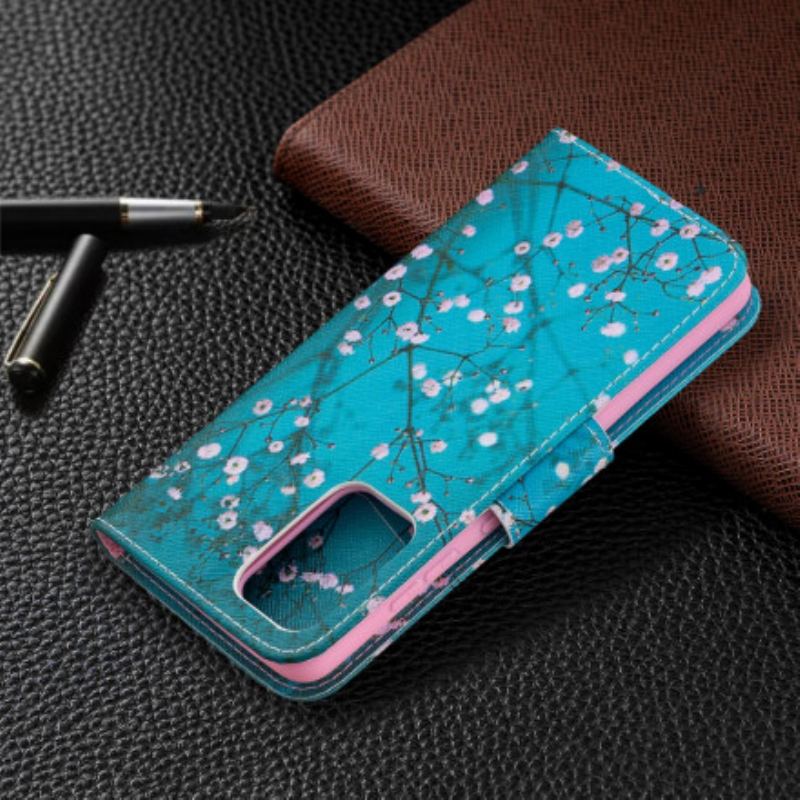 Capa De Couro Para Samsung Galaxy A52 4G / A52 5G / A52s 5G Árvore Florida