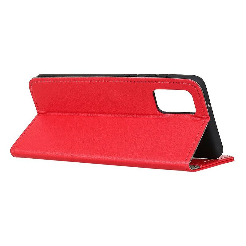 Capa De Couro Para Samsung Galaxy A52 4G / A52 5G / A52s 5G Tradicionalmente Lichia