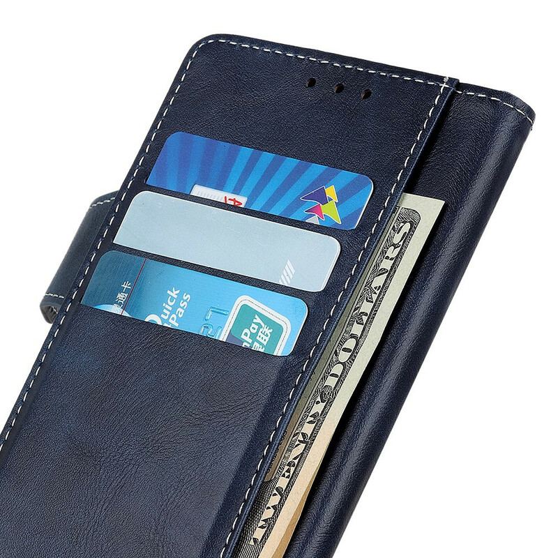 Capa Flip Para Samsung Galaxy A52 4G / A52 5G / A52s 5G Botão Artístico E Costuras