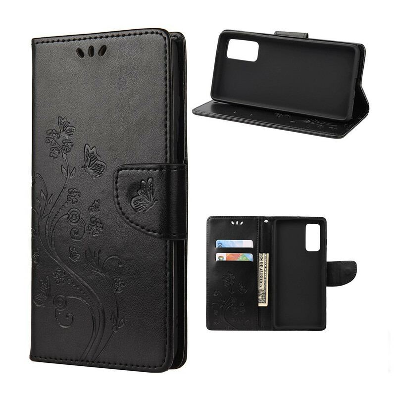 Capa Folio Para Samsung Galaxy A52 4G / A52 5G / A52s 5G Borboletas Encantadas