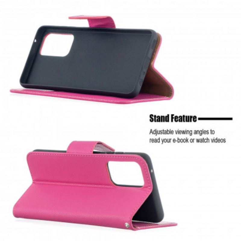 Capa Folio Para Samsung Galaxy A52 4G / A52 5G / A52s 5G Flip Lichia Rabat Oblíqua