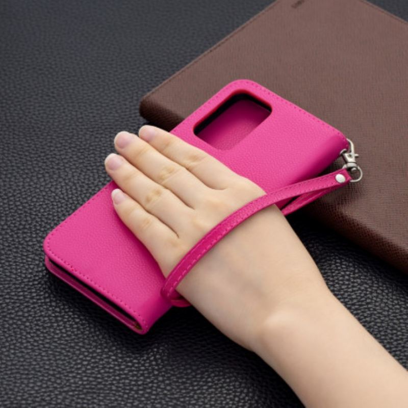 Capa Folio Para Samsung Galaxy A52 4G / A52 5G / A52s 5G Flip Lichia Rabat Oblíqua
