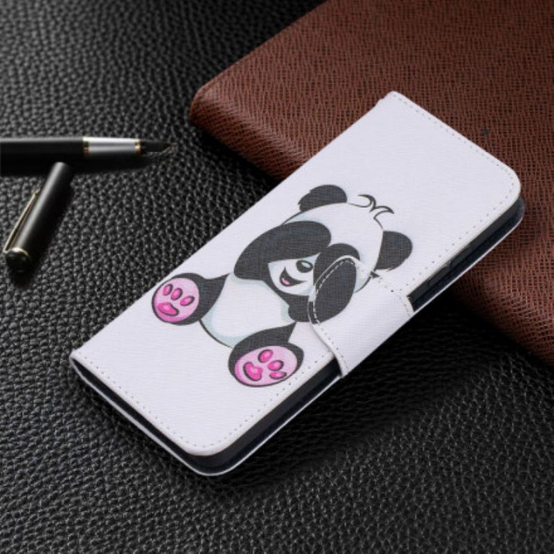 Capa Folio Para Samsung Galaxy A52 4G / A52 5G / A52s 5G Panda Divertido