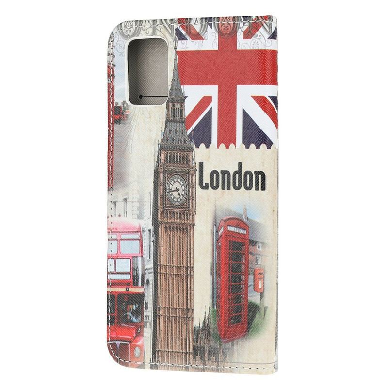 Capa Folio Para Samsung Galaxy A52 4G / A52 5G / A52s 5G Vida Em Londres