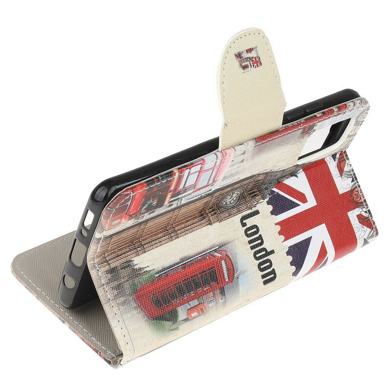 Capa Folio Para Samsung Galaxy A52 4G / A52 5G / A52s 5G Vida Em Londres