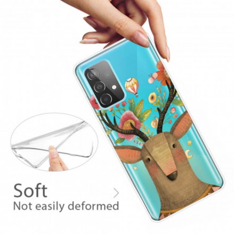 Capa Para Samsung Galaxy A52 4G / A52 5G / A52s 5G Cervo Tribal