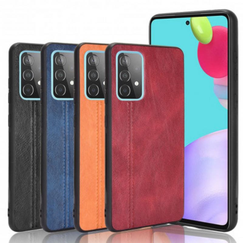Capa Para Samsung Galaxy A52 4G / A52 5G / A52s 5G Efeito Couro Couture