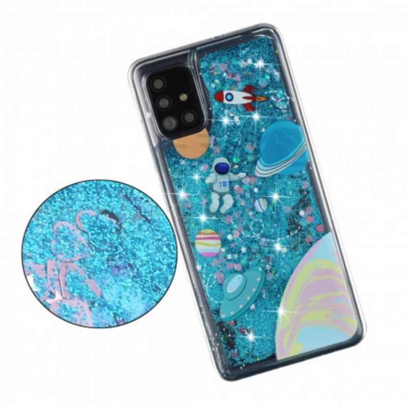 Capa Para Samsung Galaxy A52 4G / A52 5G / A52s 5G Lantejoulas Espaciais