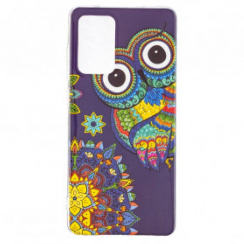 Capa Para Samsung Galaxy A52 4G / A52 5G / A52s 5G Mandala Coruja Fluorescente