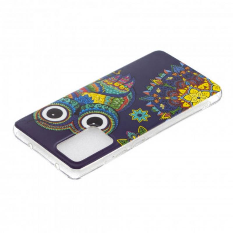 Capa Para Samsung Galaxy A52 4G / A52 5G / A52s 5G Mandala Coruja Fluorescente