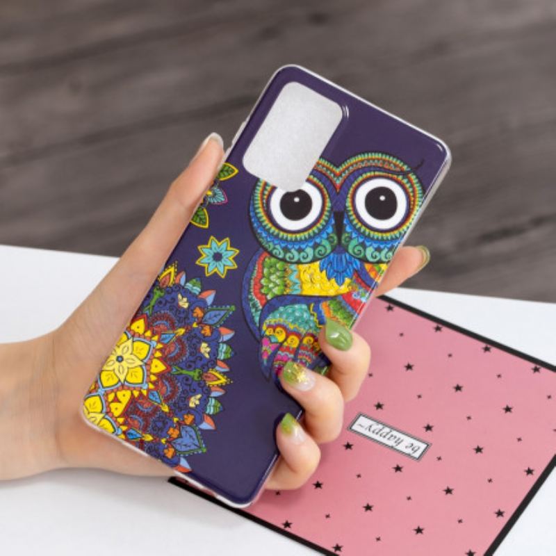 Capa Para Samsung Galaxy A52 4G / A52 5G / A52s 5G Mandala Coruja Fluorescente