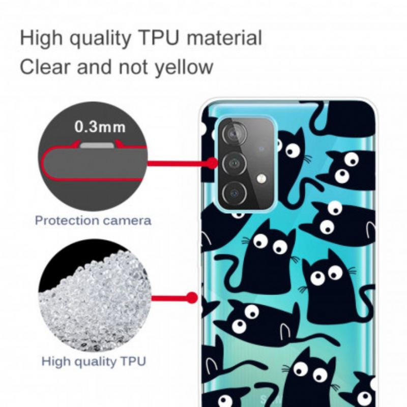 Capa Para Samsung Galaxy A52 4G / A52 5G / A52s 5G Ratos Pretos