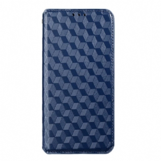 Capa De Celular Para Xiaomi Redmi 10 Flip Efeito Couro Diamante