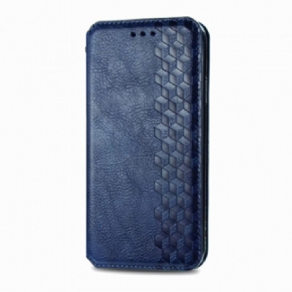 Capa De Celular Para Xiaomi Redmi 10 Flip Textura Diamante Efeito Couro