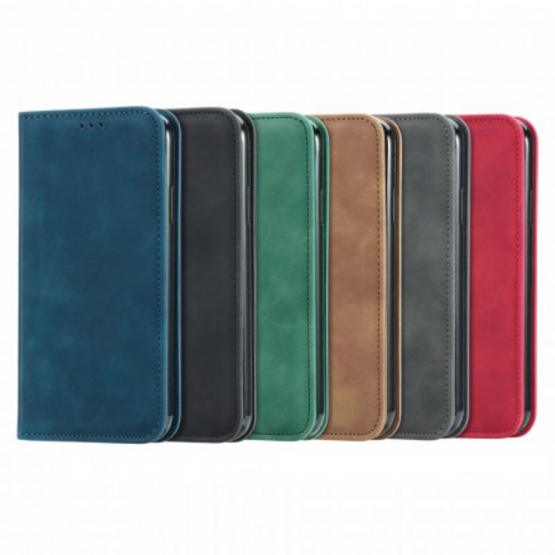 Capa De Celular Para Xiaomi Redmi 10 Flip Toque De Pele