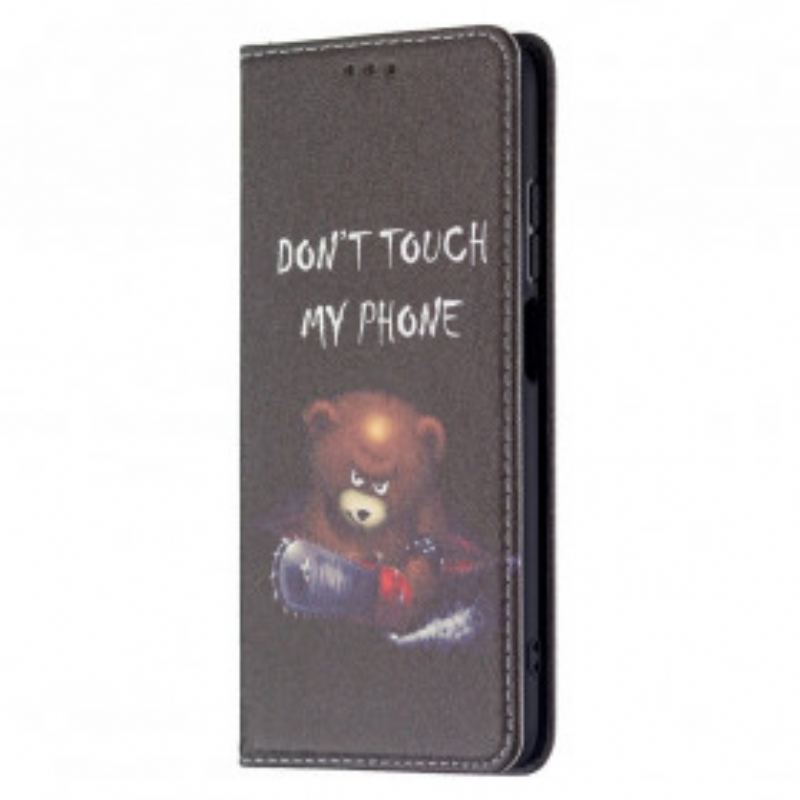 Capa De Celular Para Xiaomi Redmi 10 Flip Urso Perigoso