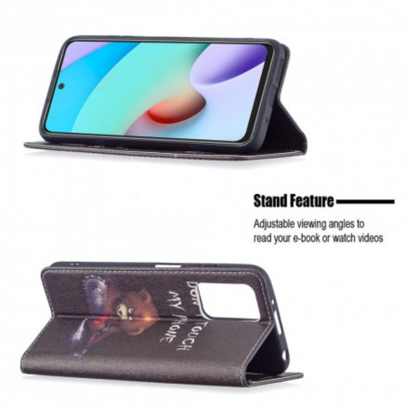 Capa De Celular Para Xiaomi Redmi 10 Flip Urso Perigoso