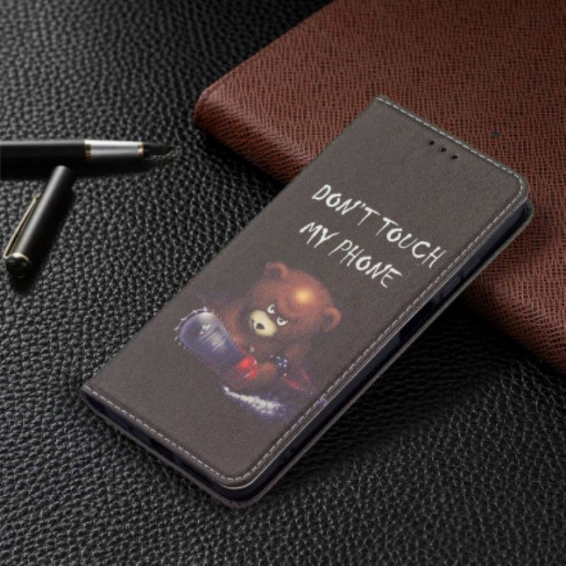 Capa De Celular Para Xiaomi Redmi 10 Flip Urso Perigoso