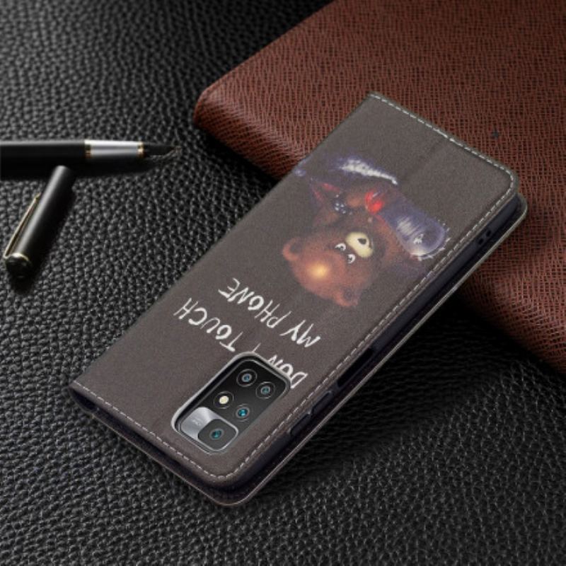 Capa De Celular Para Xiaomi Redmi 10 Flip Urso Perigoso