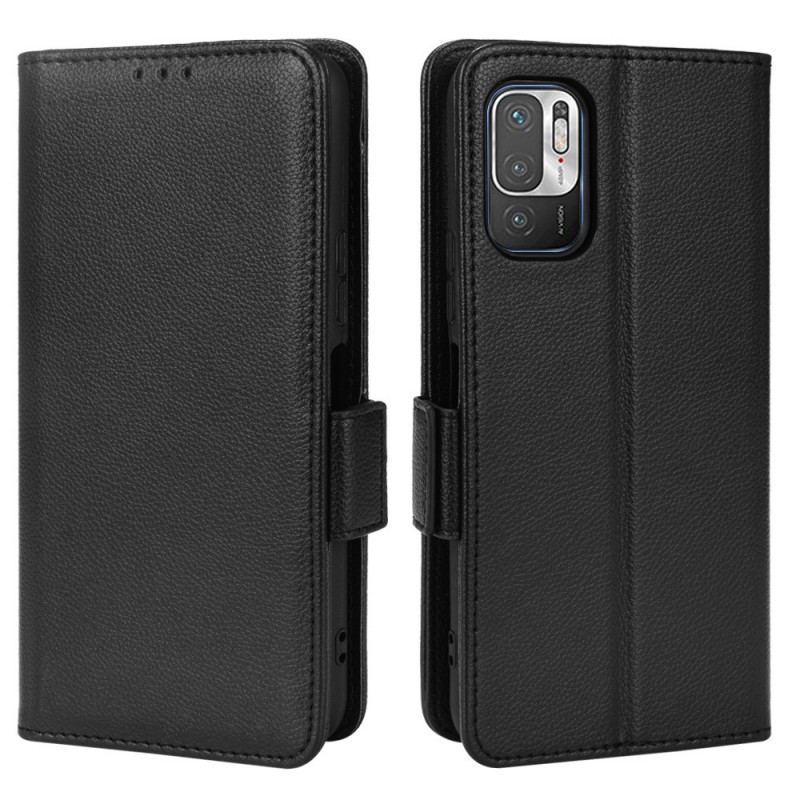 Capa De Couro Para Xiaomi Redmi 10 Efeito De Couro Granulado