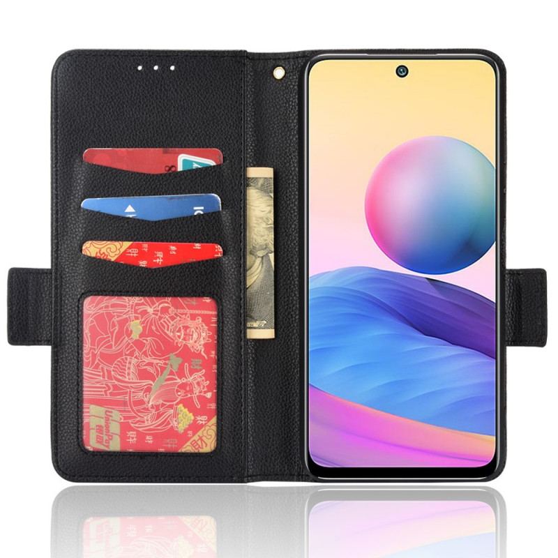 Capa De Couro Para Xiaomi Redmi 10 Efeito De Couro Granulado