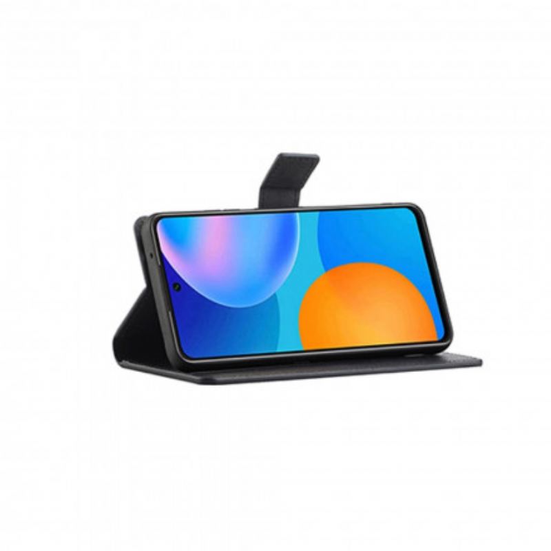 Capa De Couro Para Xiaomi Redmi 10 Efeito De Couro Granulado De Lichia