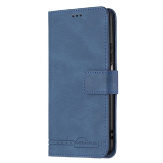 Capa De Couro Para Xiaomi Redmi 10 Rfid Binfen Cor