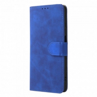 Capa De Couro Para Xiaomi Redmi 10 Toque De Pele