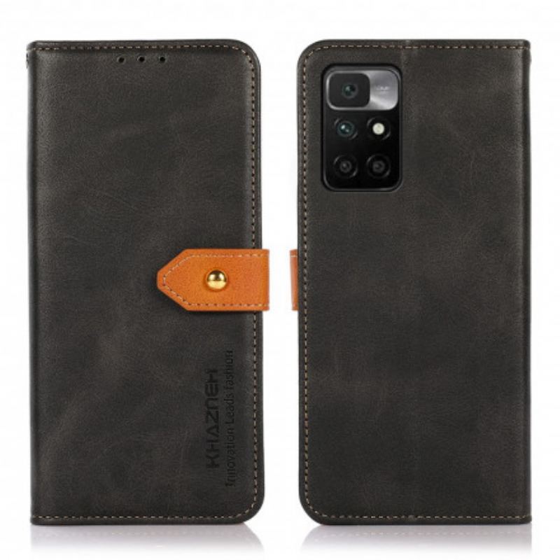 Capa Flip Para Xiaomi Redmi 10 Com Alça Khazneh