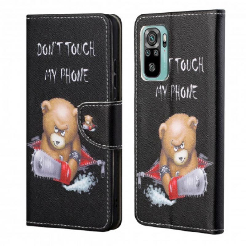 Capa Flip Para Xiaomi Redmi 10 Urso Perigoso