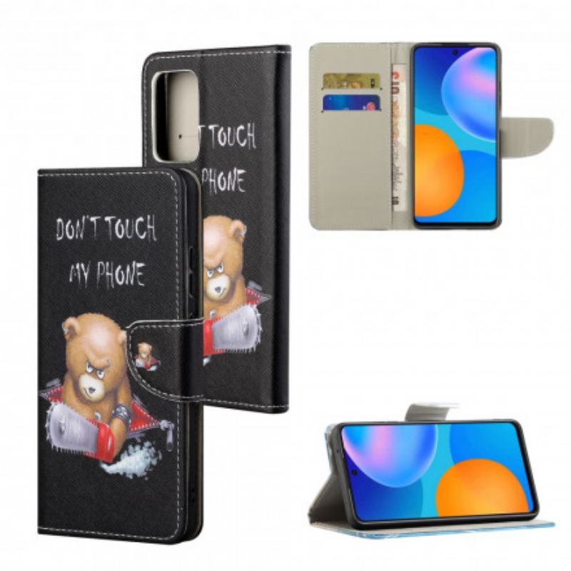 Capa Flip Para Xiaomi Redmi 10 Urso Perigoso